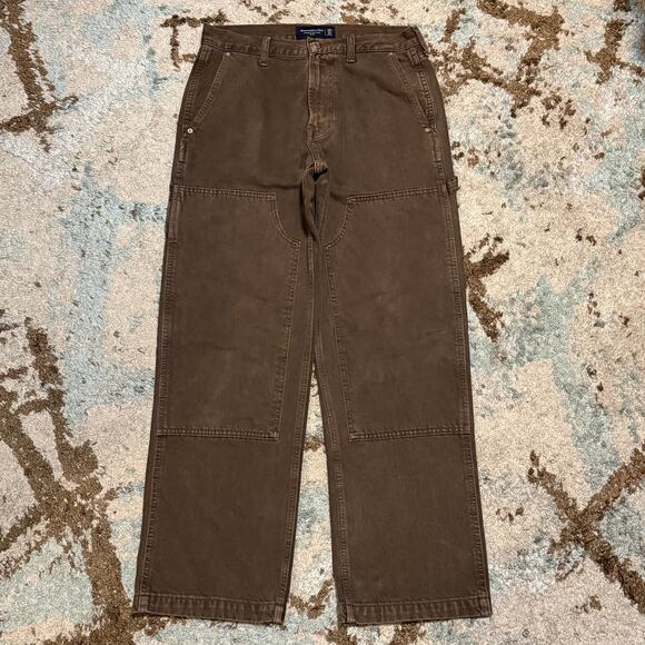 Abercrombie & Fitch Double Knee Carpenter Pants Size 29x32 - Picture 1 of 5